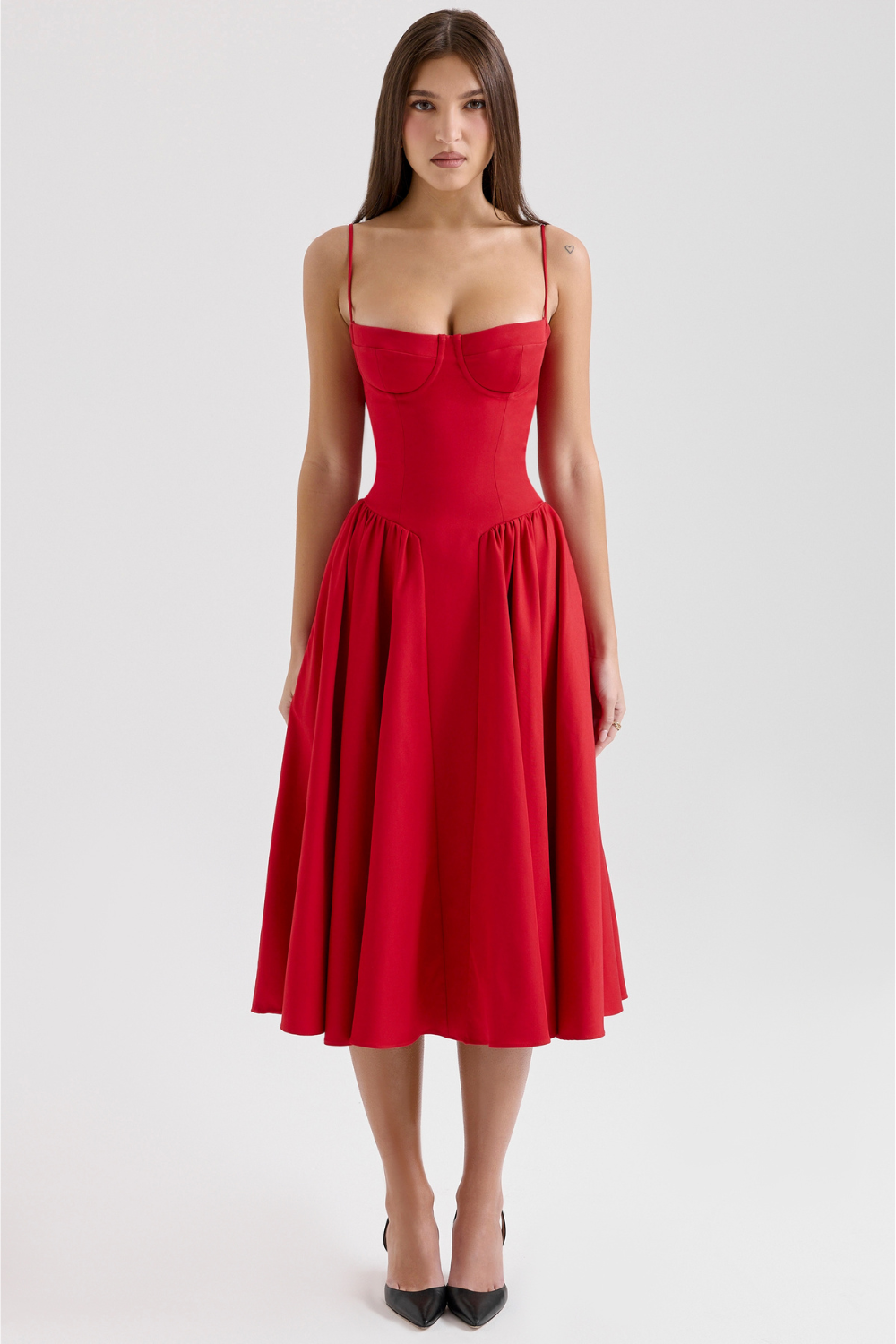 Sukienka Celine z gorsetem midi
