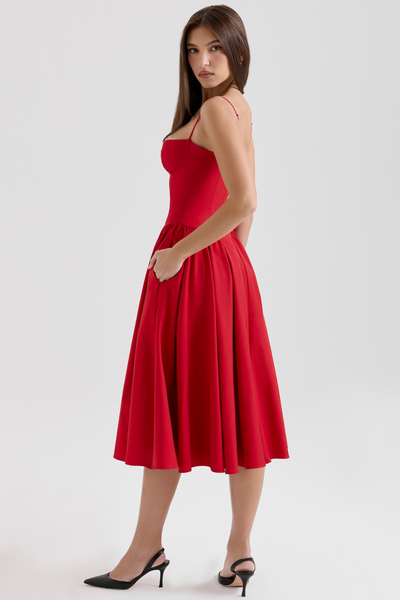 Sukienka Celine z gorsetem midi