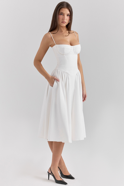 Sukienka Celine z gorsetem midi