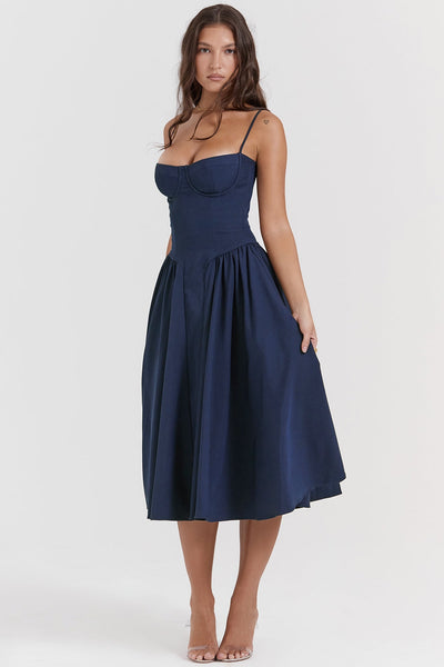 Sukienka Celine z gorsetem midi