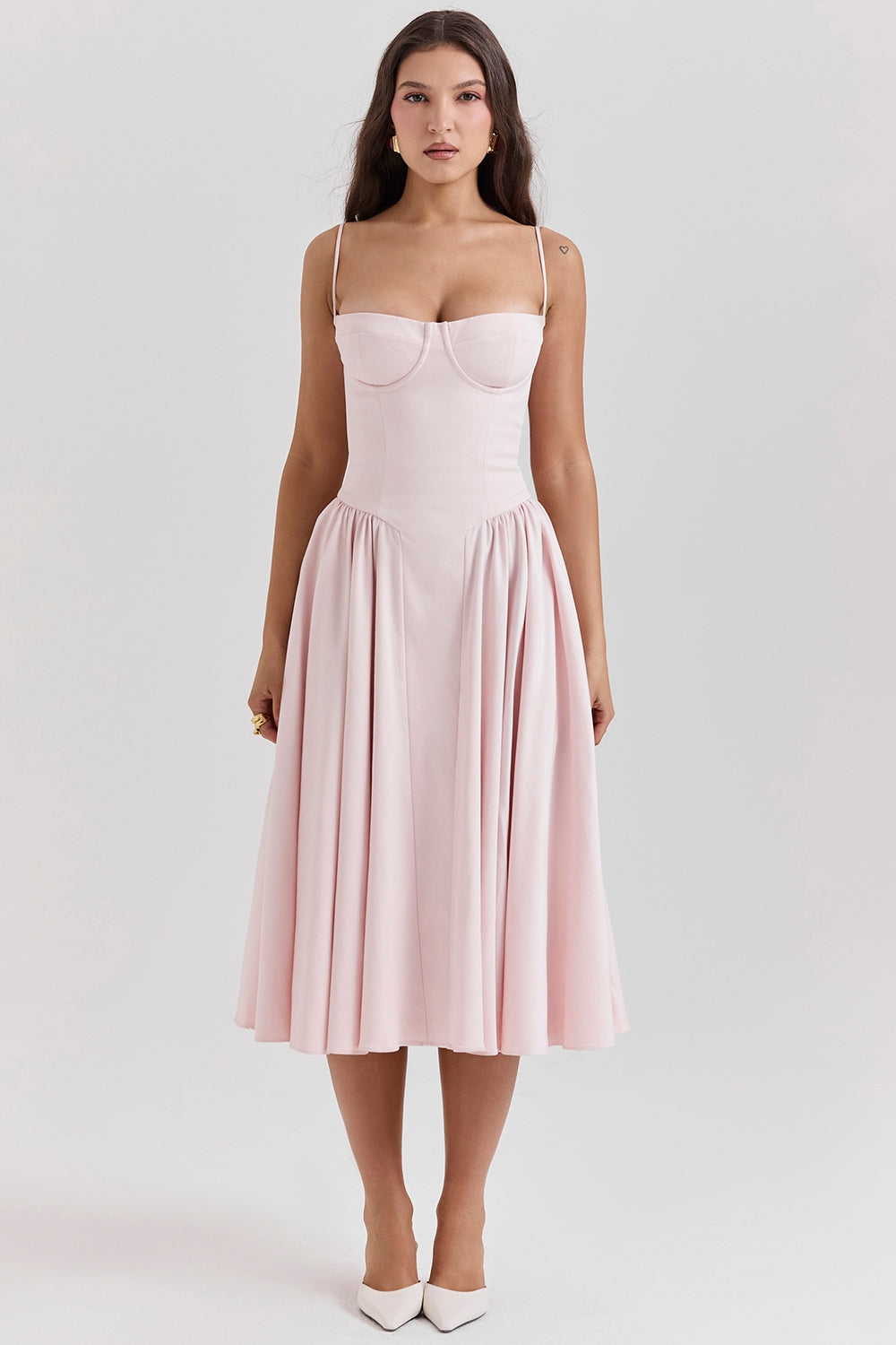 Sukienka Celine z gorsetem midi