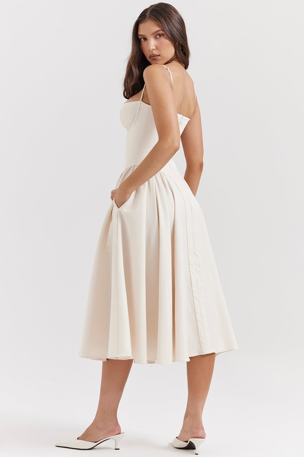Sukienka Celine z gorsetem midi