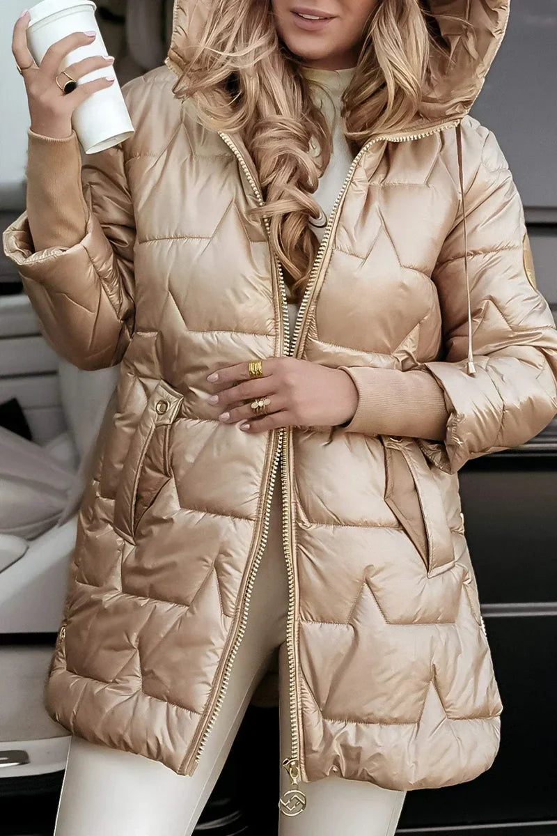 Kalina™ | Elegancki Płaszcz Zimowy z Kapturem