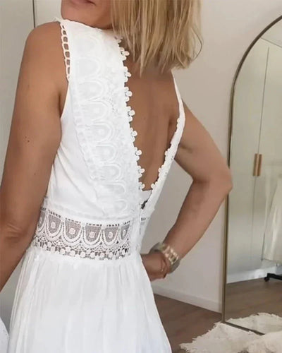 Letnia Sukienka Rosalia Długa i Elegancka
