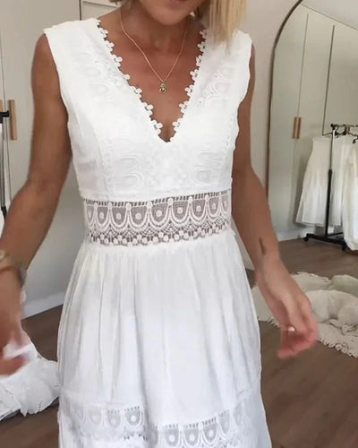 Letnia Sukienka Rosalia Długa i Elegancka